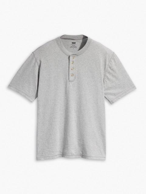 SHORT SLEEVE FOUR BUTTON HENLEY