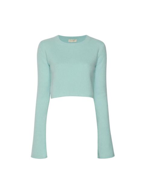 LAPOINTE Airy Cashmere Crewneck Sweater