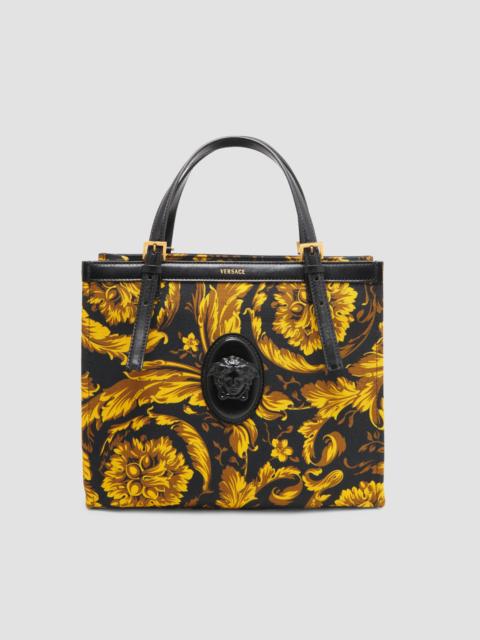 VERSACE Women's Rivière Large Heritage Print Tote Bag - Black Multicolor Gold