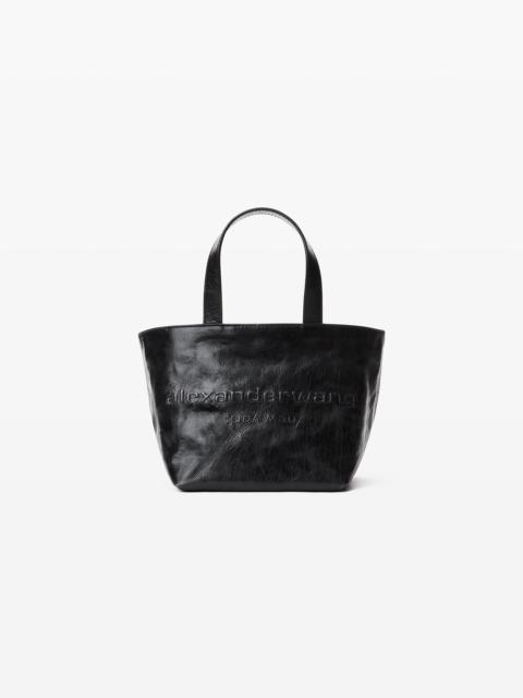 Punch Small Tote in Crackle Patent Leather