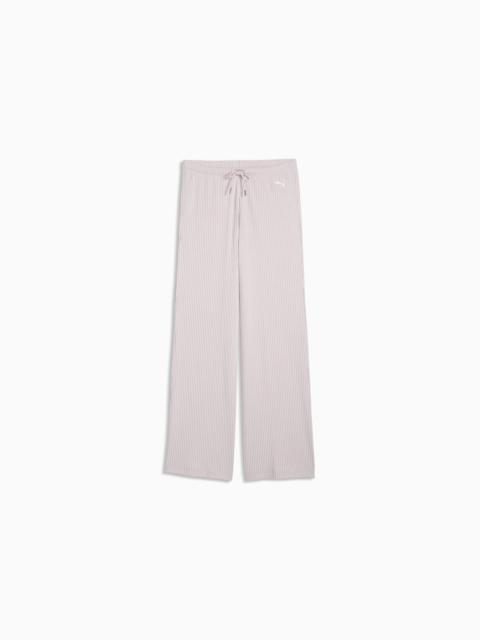 PUMA PUMA Essentials Women's Ribbed Wide Leg Pants