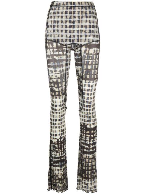 KNWLS Halcyon plaid-check print leggings