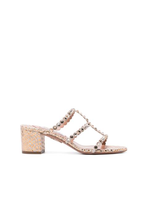 AQUAZZURA 55mm crystal-embellished sandals