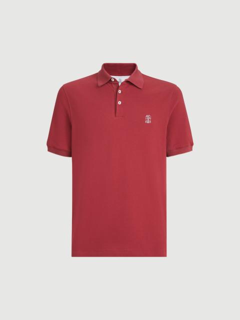 Brunello Cucinelli Cotton piqué polo shirt with logo