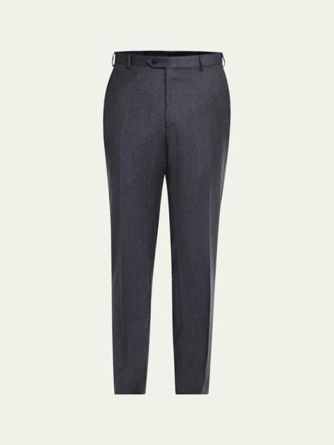 Brioni Men's Tigullio Flannel Trousers