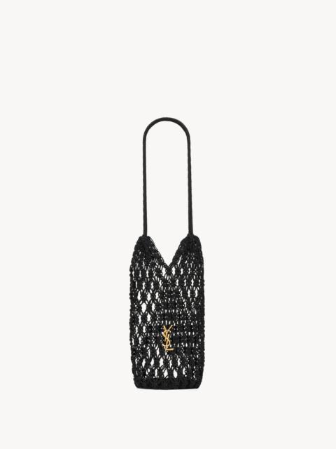 SAINT LAURENT CASSANDRE LARGE TOTE IN CROCHET