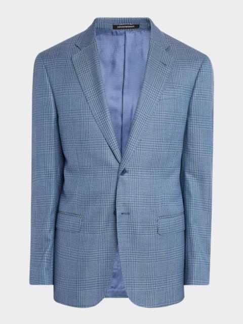 EMPORIO ARMANI Men's Glen Plaid Single-Breasted Sport Coat