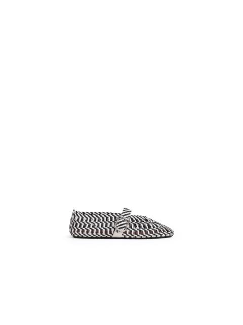 Alaïa BALLET FLATS IN WEAVED LAMBSKIN