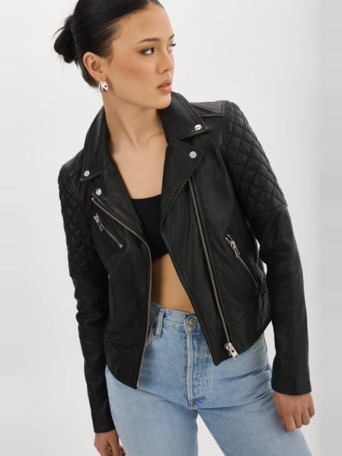LAMARQUE MARILLA | Quilted Leather Biker Jacket