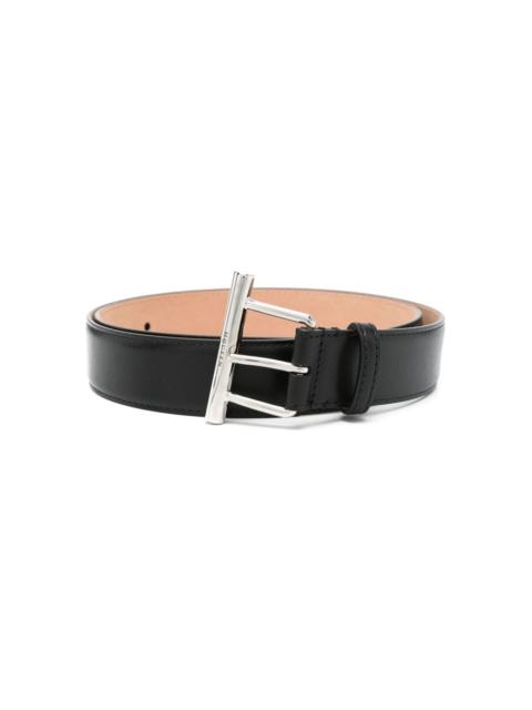 Alexander McQueen Cross Bar leather belt