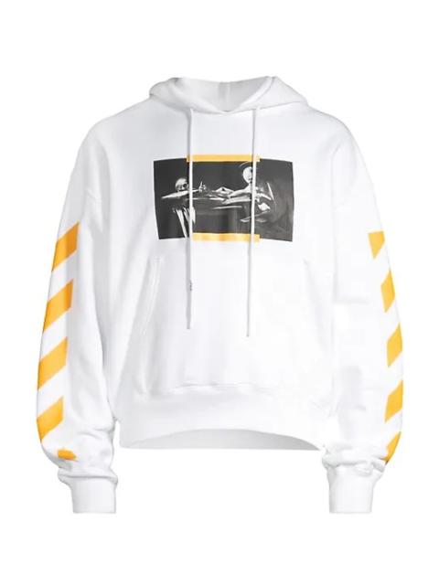 Off-White Oversized Caravaggio Painting Hoodie White And Yellow