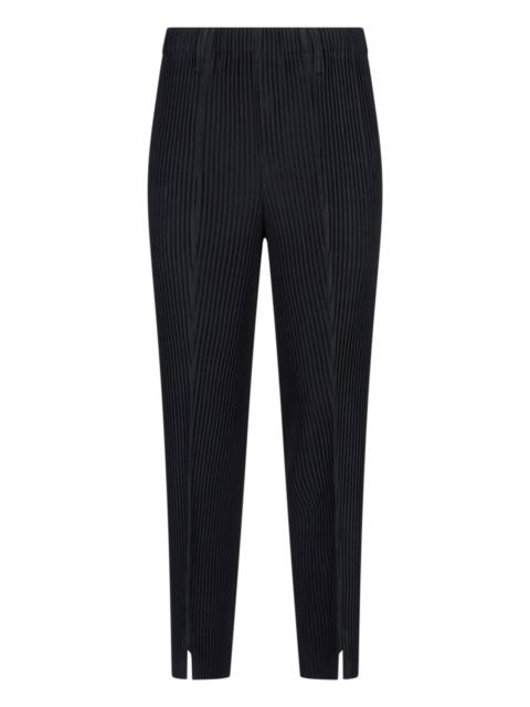 ISSEY MIYAKE PLEATED STRAIGHT-LEG TROUSERS