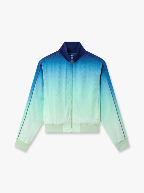 CASABLANCA Blue & Green Gradient Monogram Jacquard Track Jacket