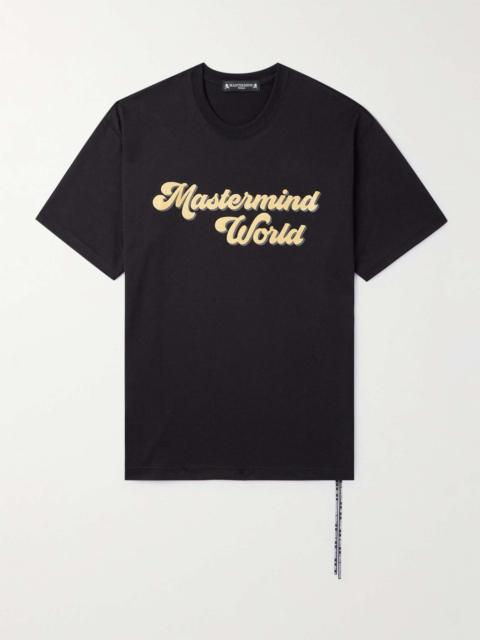 MASTERMIND WORLD Glittered Logo-Print Cotton-Jersey T-Shirt