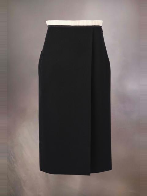 Maison Margiela Wool cavalry twill skirt