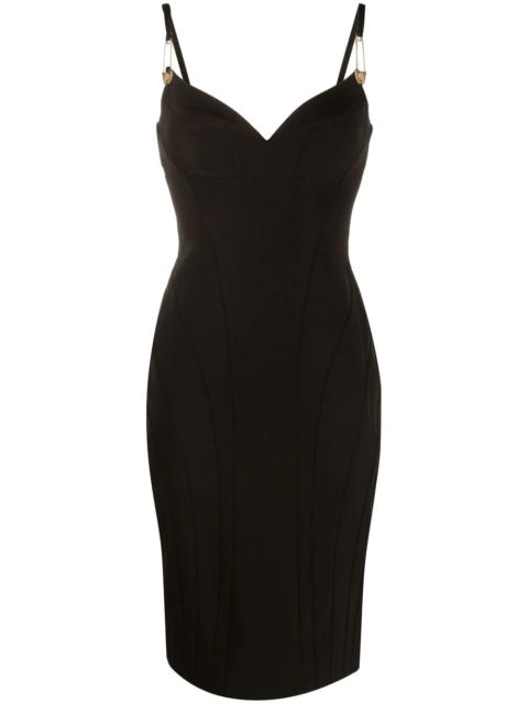 PHILIPP PLEIN Cut midi dress