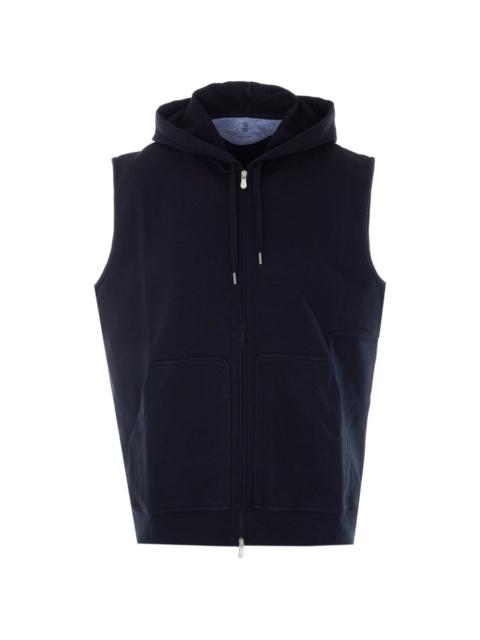 Brunello Cucinelli hooded zip gilet