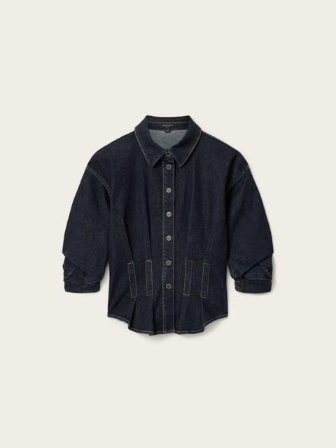 ALLSAINTS NANCY FITTED DENIM SHIRT