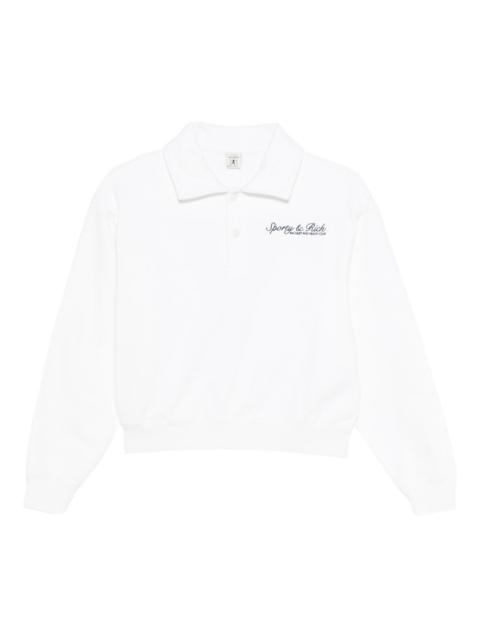 Sporty & Rich Syracuse polo sweatshirt