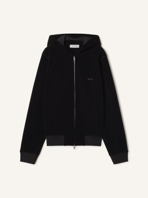 Lanvin ZIP-UP HOODIE IN VELVET