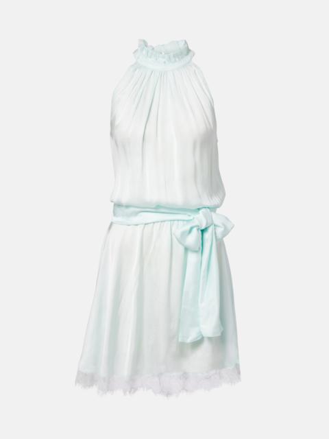 Poupette St Barth Bianca halterneck minidress