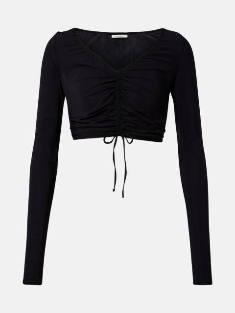 NENSI DOJAKA Ruched crop top