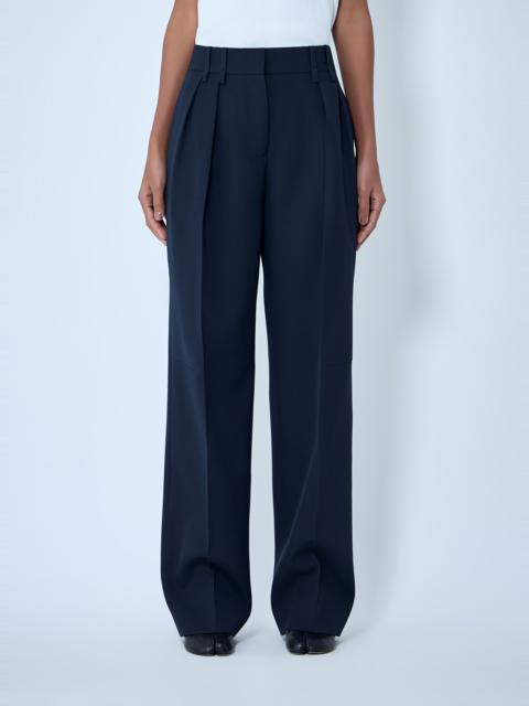 High-Waisted Pleated Pants