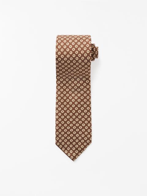 TIGER OF SWEDEN Geometa Silk Necktie