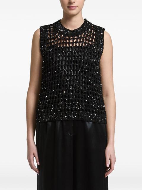 PESERICO sequin-embellished vest