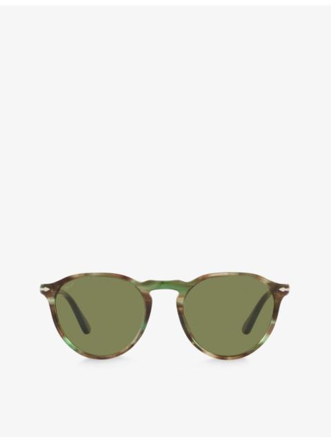Persol PO3286S 판토 프레임 아세테이트 선글라스