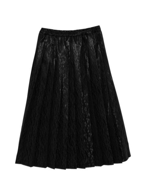 Junya Watanabe lace pleated skirt