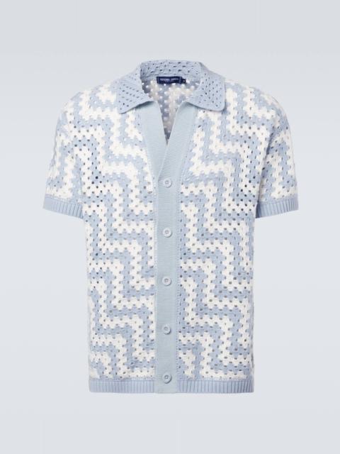 FRESCOBOL CARIOCA Pinto crochet cotton cardigan