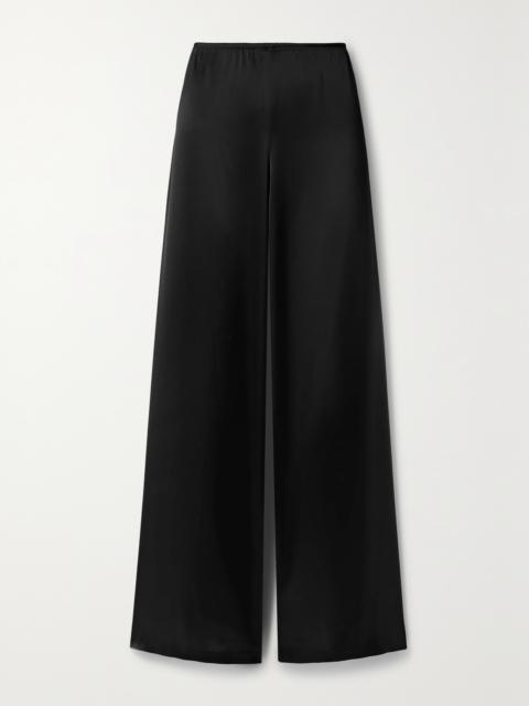 LESET Barb Satin Wide-leg Pants