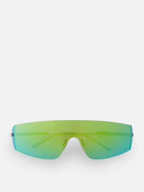 Bottega Veneta Futuristic Shield Sunglasses