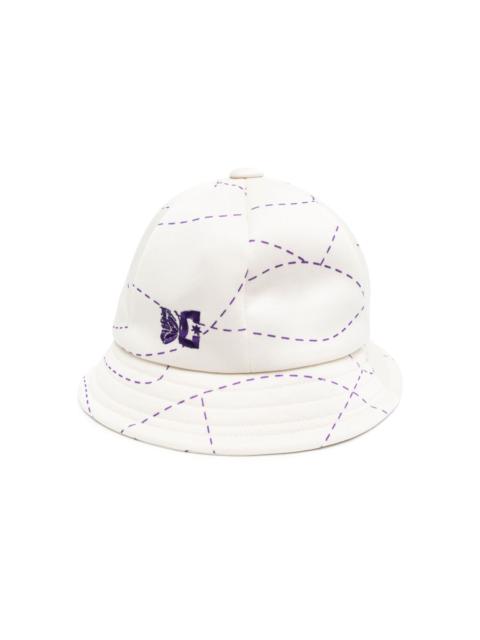NEEDLES logo-embroidered bucket hat