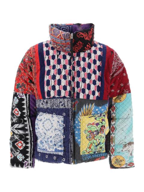 Children of the Discordance REVERSIBLE PATCHWORK DOWN JACKET