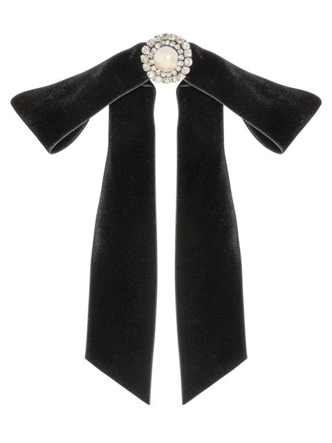 Jennifer Behr Women's Rory Embellished Bow Barrette - Black