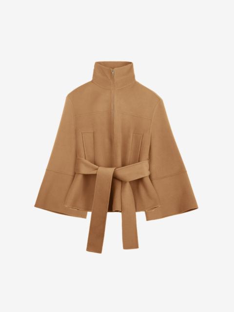The Frankie Shop Imphal Belted Wool Jacket - Camel