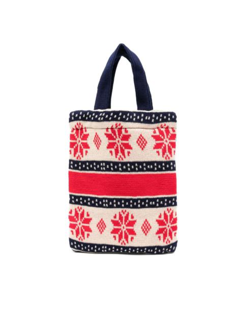 Comme des Garçons SHIRT knitted tote bag