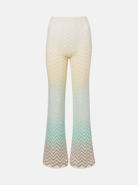 Missoni Zigzag cotton-blend flared pants