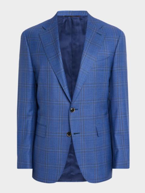 Canali Men's Plaid Wool Single-Breasted Sport Coat