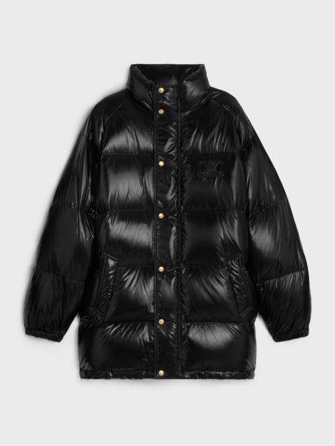 CELINE long triomphe down jacket in lightweight nylon