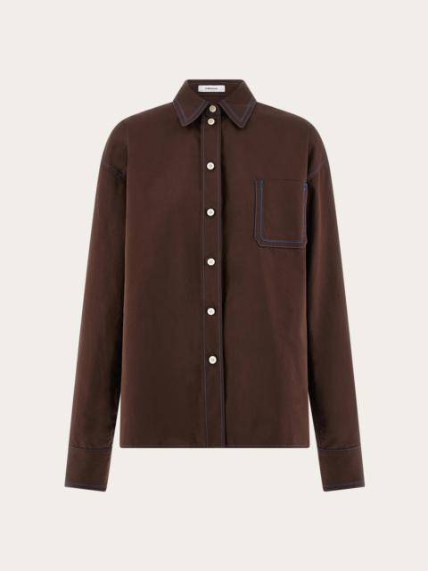 FERRAGAMO Shirt with contrasting seams