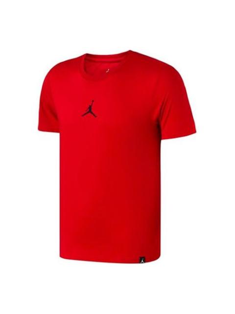 Jordan Air Jordan Iconic Quick Dry Training Sports Short Sleeve Red AR7416-688