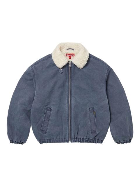 Supreme sherling lined bomber jacket