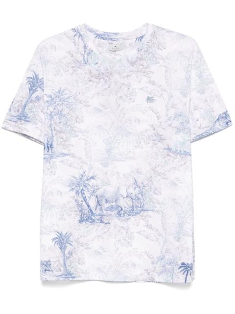 Etro jungle-print T-shirt