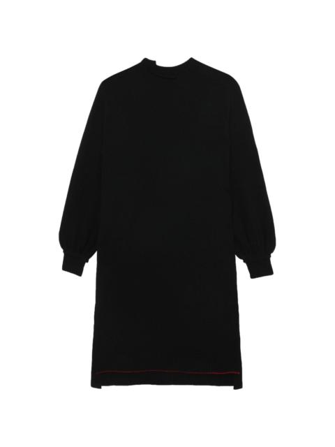 crew-neck knitted dress