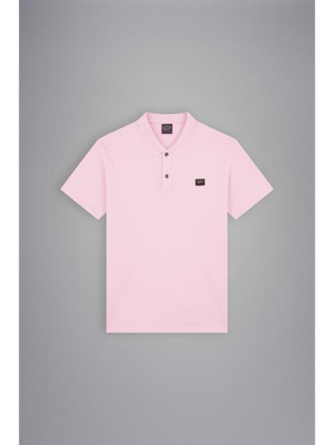 Paul & Shark COTTON PIQUÉ POLO WITH ICONIC BADGE