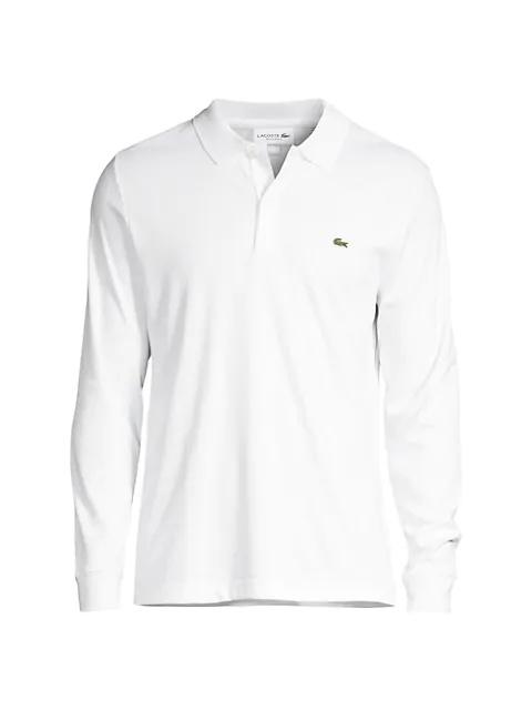 LACOSTE 로고 잡아당기기 긴 소매 폴로 셔츠