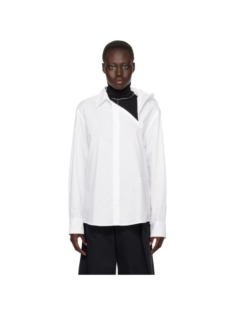 White Asymmetrical Shirt